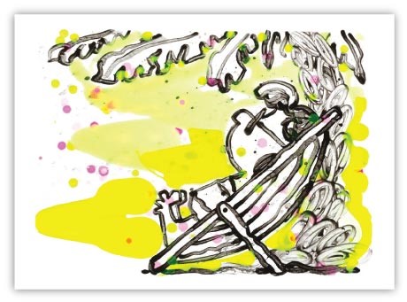 Tom Everhart Beneath the Palms - The Chocolate Vanilla Croissant